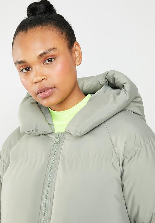 Missguided - Hooded ultimate puffer jacket - green