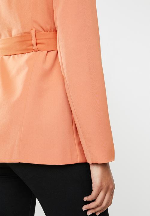 Missguided - Belted co ord jacket - orange