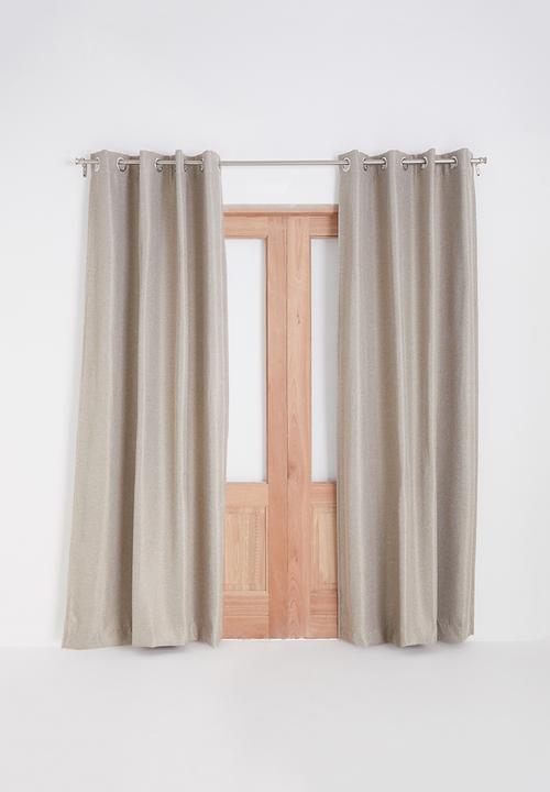Sixth Floor - Self lined eyelet curtain - natural