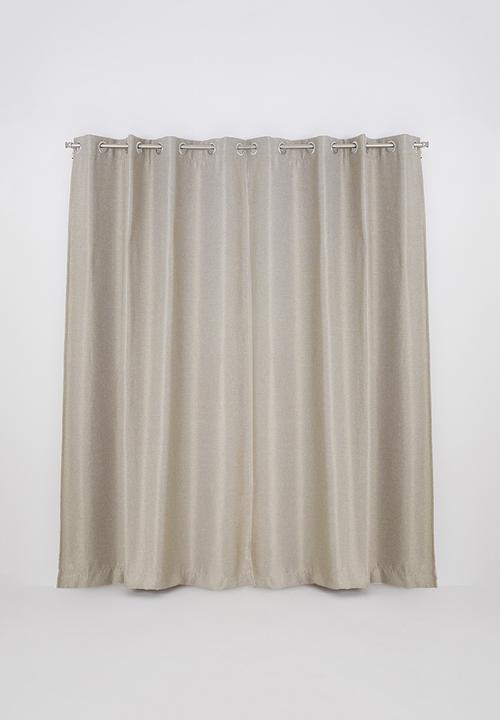Sixth Floor - Self lined eyelet curtain - natural