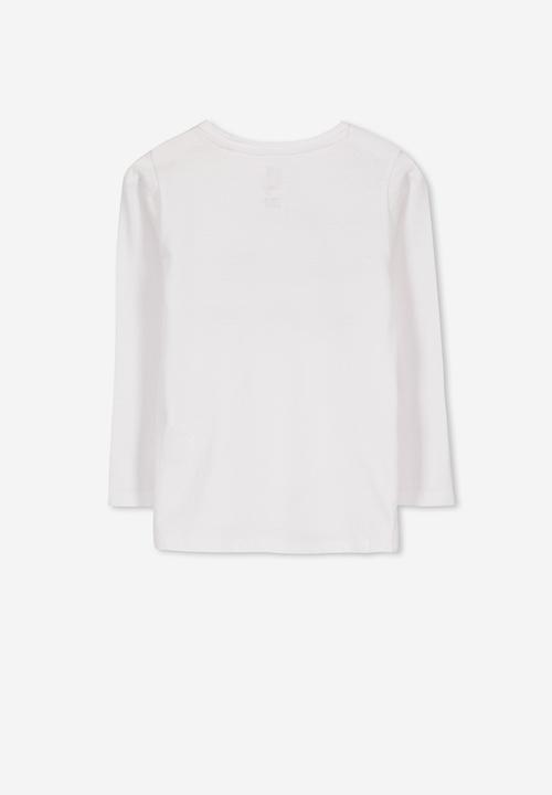 Cotton On - Penelope peace & love tee - white