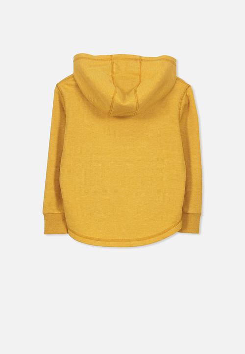 Cotton On - Hayden hooded top - yellow