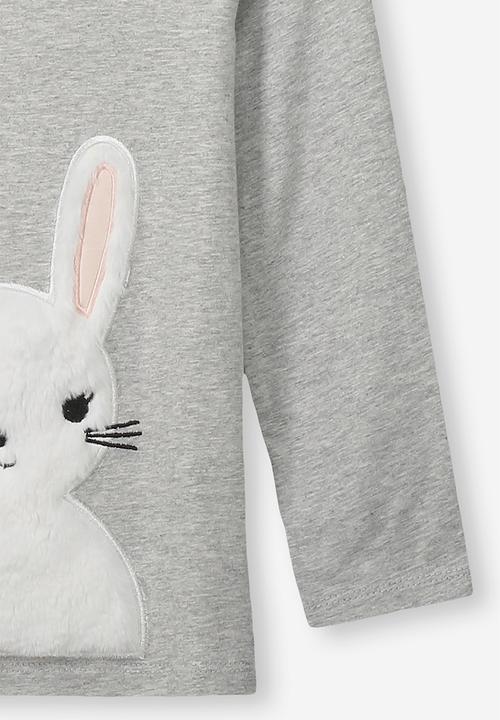 Cotton On - Anna tee - grey & white