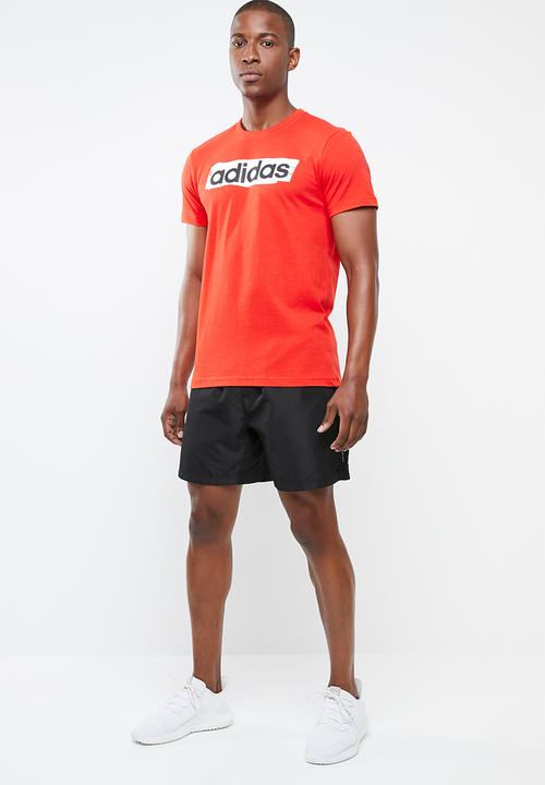 adidas Performance - E line brush short sleeve tee - red