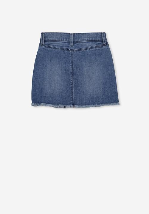 Cotton On - Finn denim skirt - blue