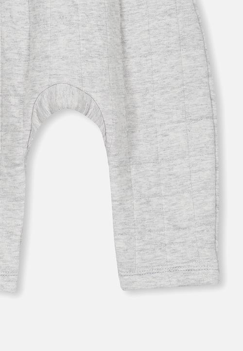 Cotton On - Rory quilted trackpant - grey