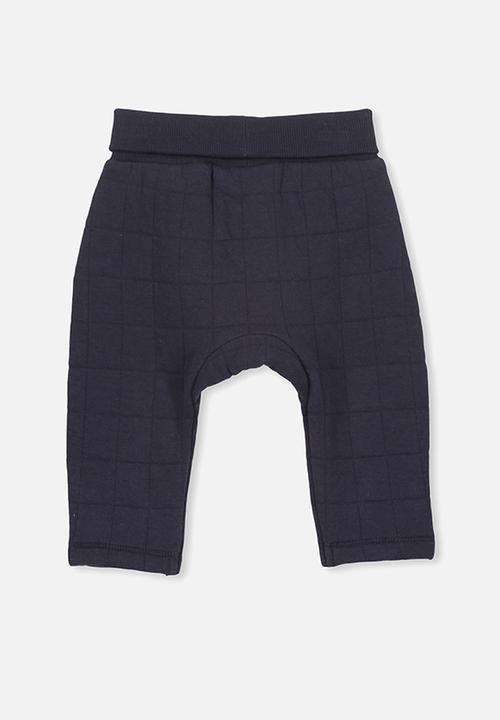 Cotton On - Rory quilted trackpant - navy