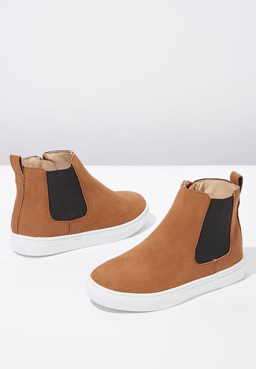 Cotton On - Darcy gusset boot - tan & black