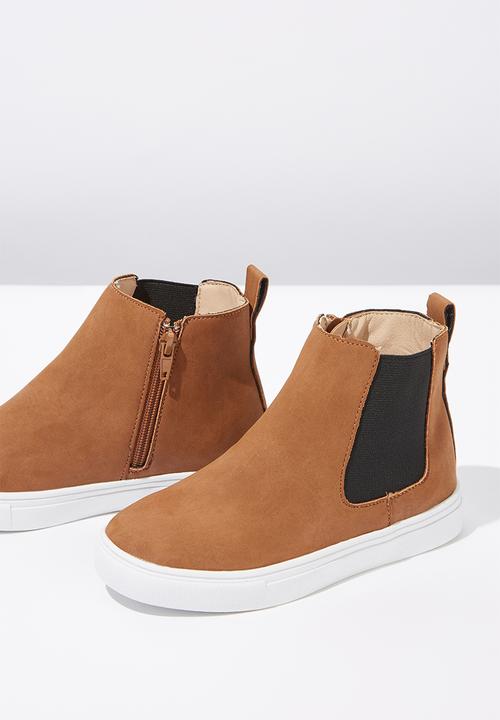 Cotton On - Darcy gusset boot - tan & black