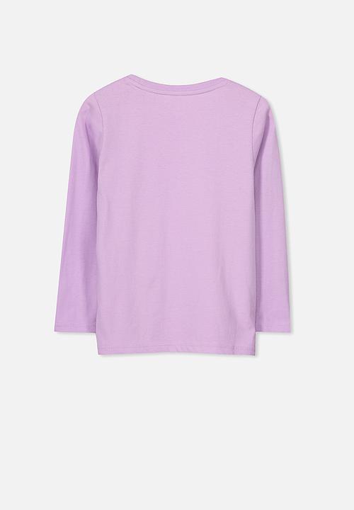 Cotton On - Penelope tee - purple & white