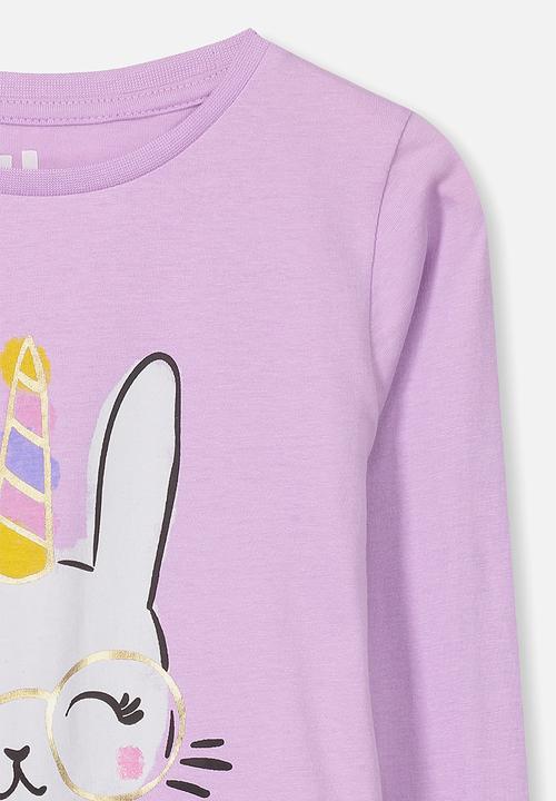 Cotton On - Penelope tee - purple & white