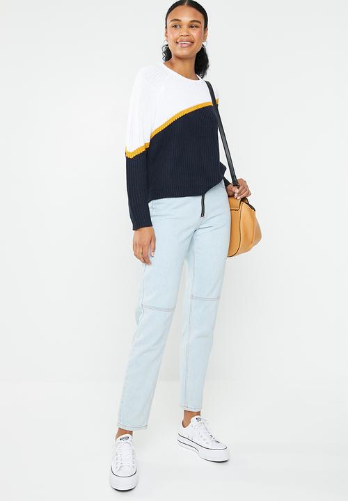 ONLY - Hilde long sleeve block pullover - multi 