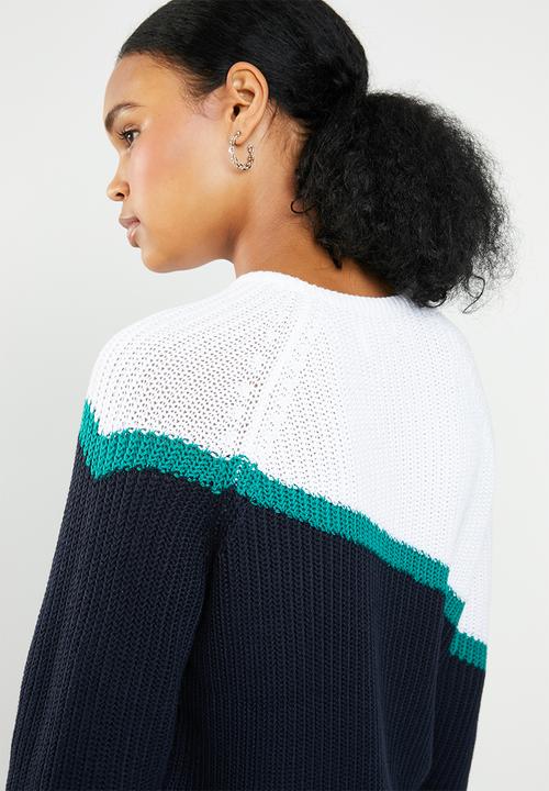 ONLY - Hilde long sleeve block pullover - multi