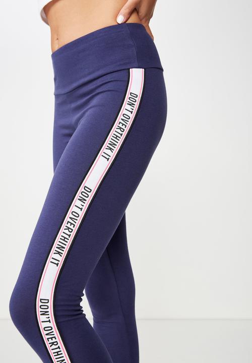 Cotton On - Dakota detail legging - blue 