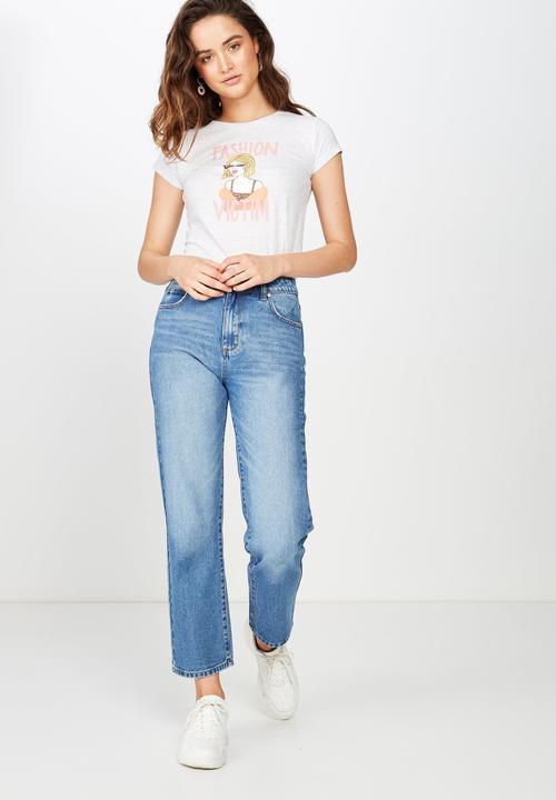 Cotton On - Essential art T-shirt - grey 