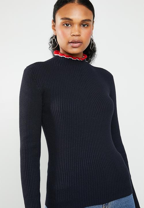 ONLY - Laura long sleeve pullover knit - navy