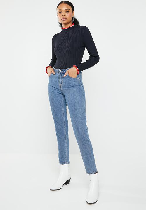 ONLY - Laura long sleeve pullover knit - navy