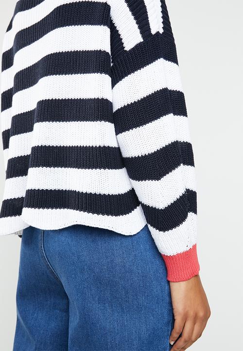 ONLY - Hilde long sleeve stripe pullover - multi 