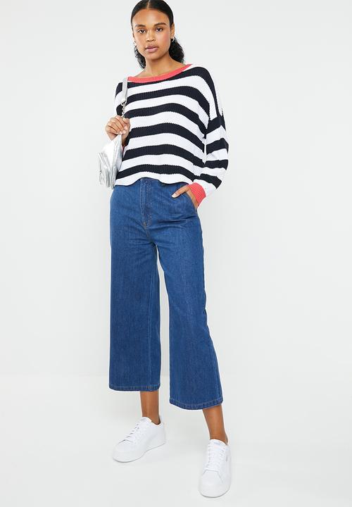 ONLY - Hilde long sleeve stripe pullover - multi 