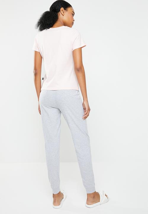 New Look - Cocktails pyjama jogger set - pink & grey