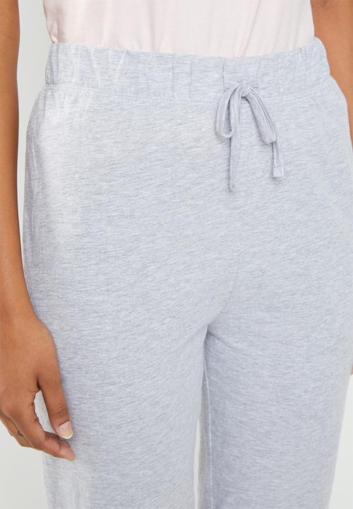 New Look - Cocktails pyjama jogger set - pink & grey