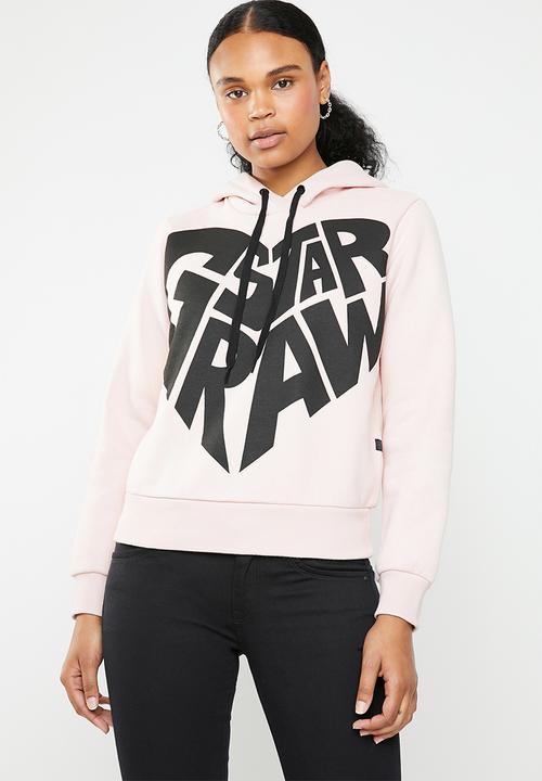 pink g star hoodie