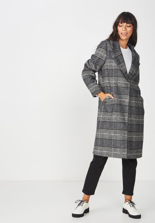 Cotton On - New mid-length coat - black