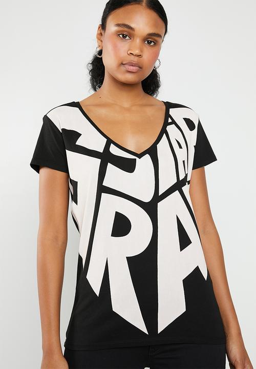 G-STAR - Graphic 50  short sleeve tee - black & pink