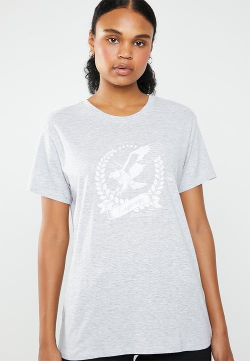 Cotton On - Tbar fox graphic -  eagleridge productions - grey 
