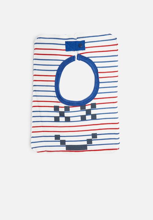 Cotton On - Sugar and spice pixel face bib - multi