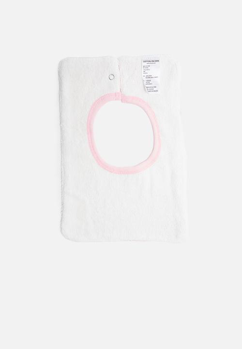 Cotton On - Sugar and spice leopard face bib - pink