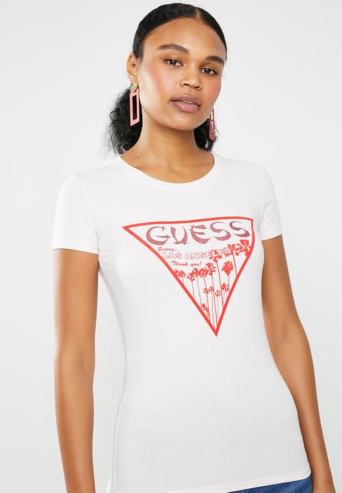 GUESS - Short sleeve enjoy tee - pink