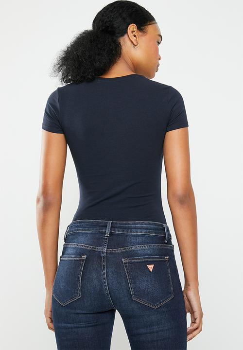 GUESS - Short sleeve classics tee - navy
