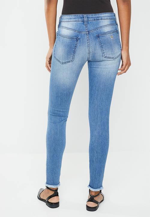 GUESS - Embellished skinny jean - blue