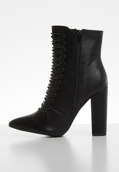Miss Black - Lace up ankle boot - black
