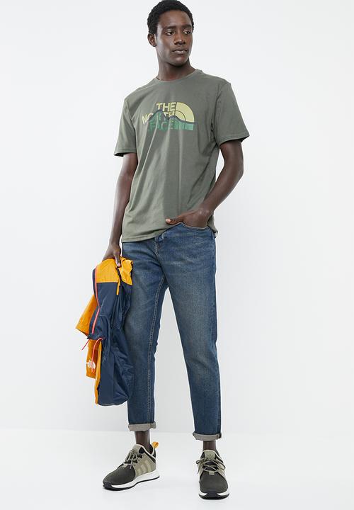 The North Face - Short sleeve mountain line tee - khaki green 