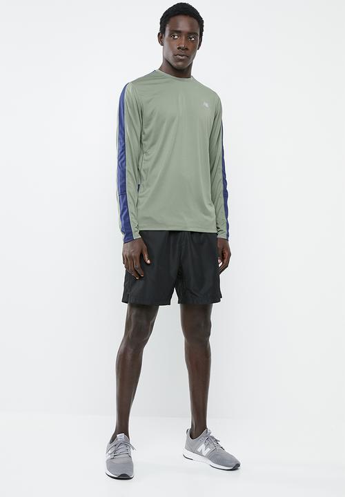 New Balance  - Accelerate long sleeve tee - khaki