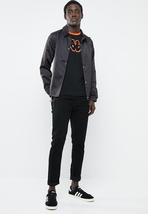 KAPPA - Logo zobiran tee - black & orange