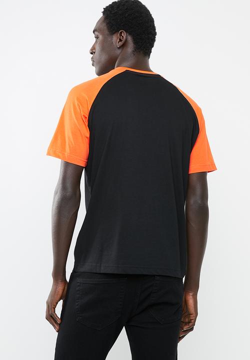 KAPPA - Logo zobiran tee - black & orange