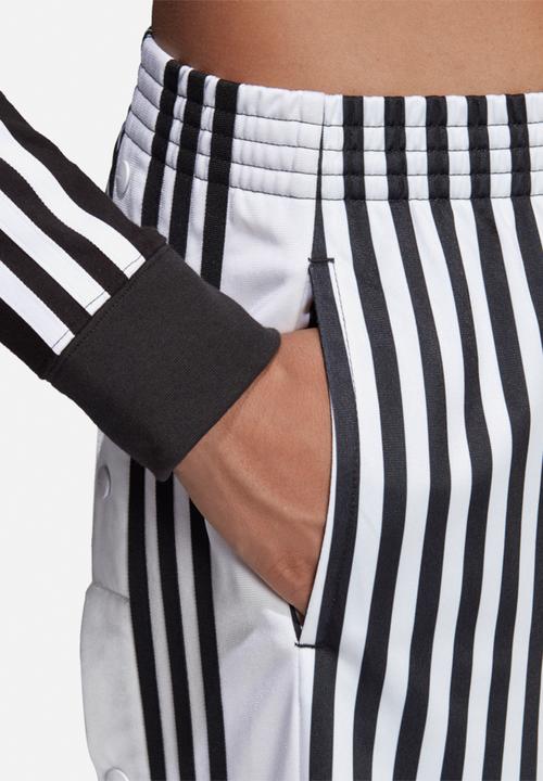 adidas Originals - Wide leg track pants - black & white