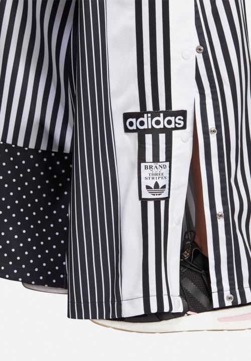 adidas Originals - Wide leg track pants - black & white