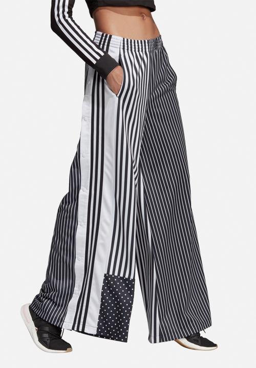 adidas Originals - Wide leg track pants - black & white