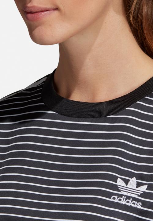 adidas Originals - 3 stripes tee - black & white