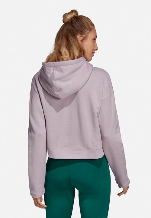 adidas Originals - Cropped hoodie - purple