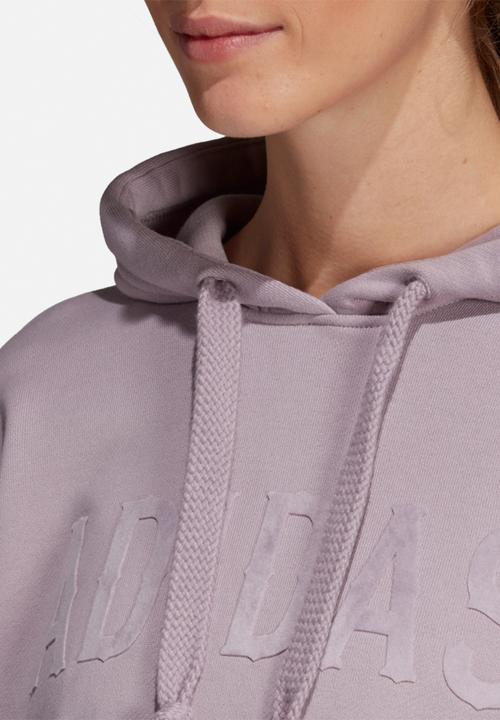 adidas Originals - Cropped hoodie - purple