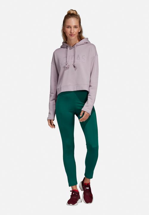 adidas Originals - Cropped hoodie - purple