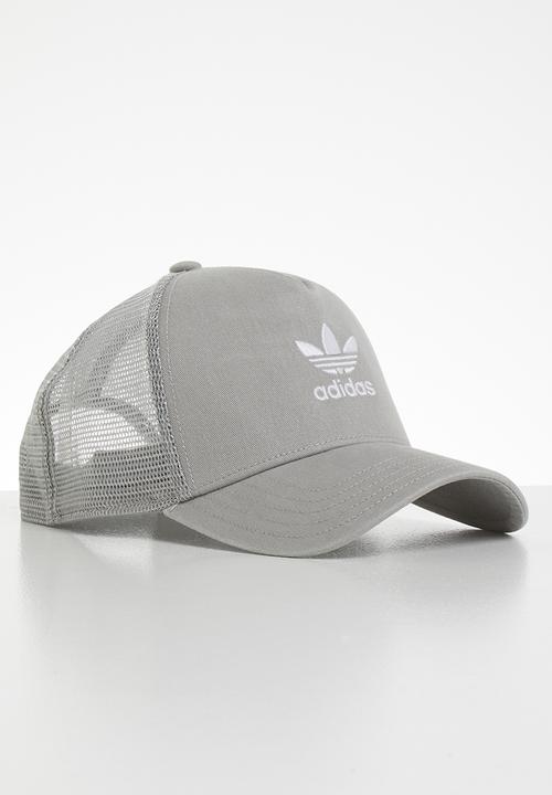 adidas Originals - Trefoil trucker cap - grey & white