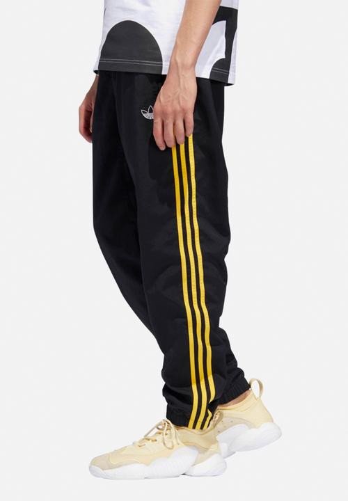 adidas Originals - Woven block pants - black & yellow
