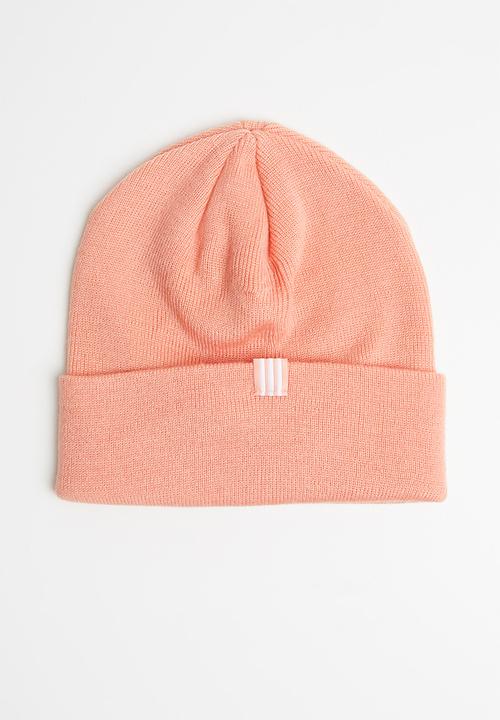 adidas Originals - Trefoil beanie - pink & white