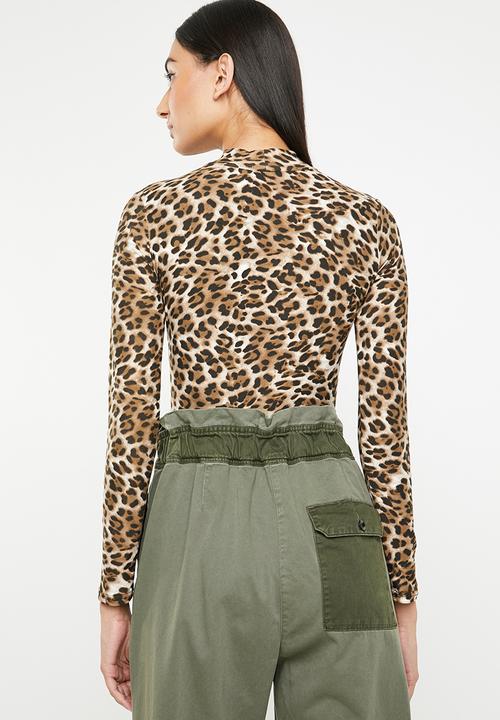 Superbalist - Animal bodysuit - brown & black